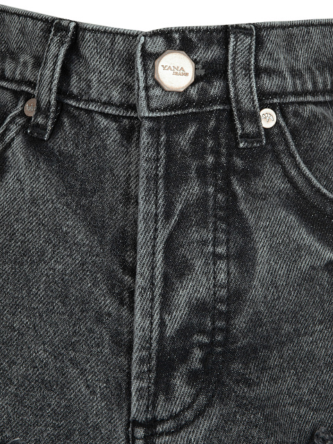 Grey Distressed Slim Jeans, 3