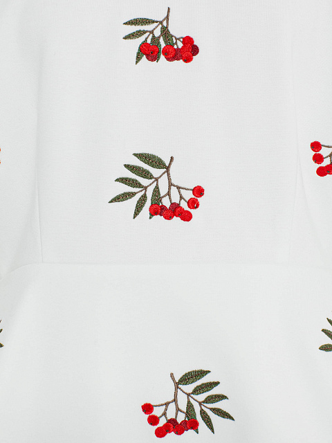 White sweatshirt with peplum, 3