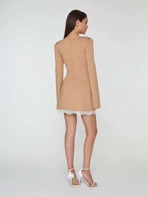Beige Jersey Mini Dress, 7 Beige Jersey Mini Dress, 7