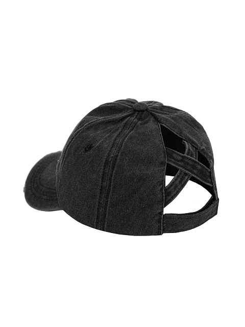 Dark Grey Denim "YD" Embroidered Cap, 3 Dark Grey Denim "YD" Embroidered Cap, 3