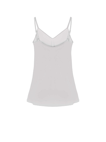 Light grey silk top , 2