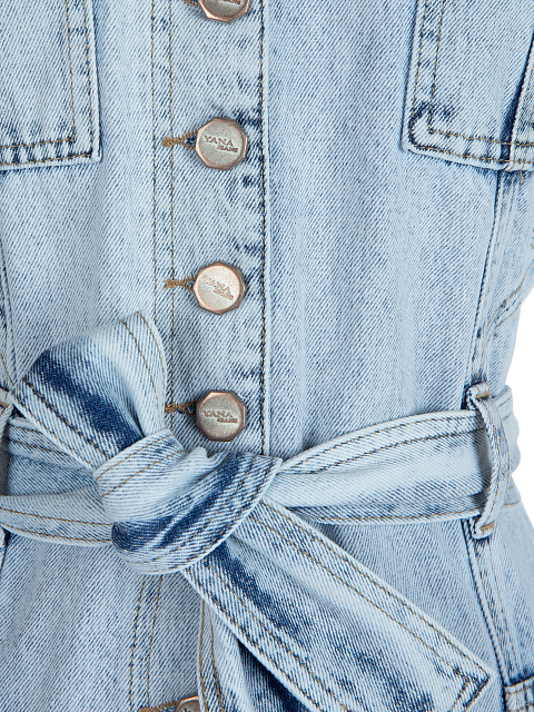 Light Blue Denim Jumpsuit, 4