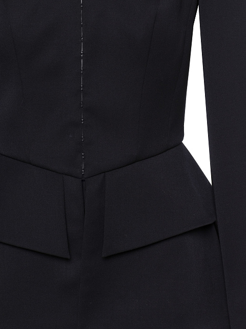 Black Two-piece Suit Of Jacket With Slits And Trousers, 12 Black Two-piece Suit Of Jacket With Slits And Trousers, 12
