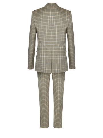 Light Grey Checked Pantsuit, 2