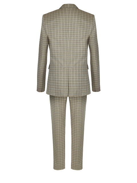 Light Grey Checked Pantsuit, 2 Light Grey Checked Pantsuit, 2