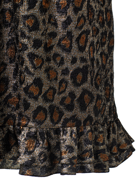 Leopard-print midi skirt, 4