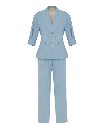 Blue Two-piece Suit, 1