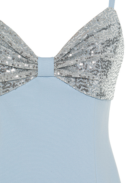 Light Blue & Silver Sequin Jersey Mini Dress, 3 Light Blue & Silver Sequin Jersey Mini Dress, 3