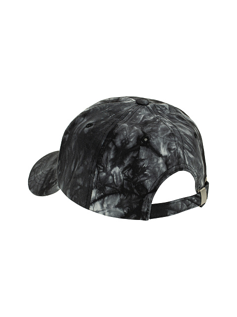 Black Tie-dye Cap With Grey Embroidery, 3