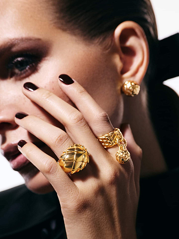 Yellow Gold Dragon Egg Ring, 2