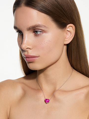 Necklace with heart-cut tourmaline, 2