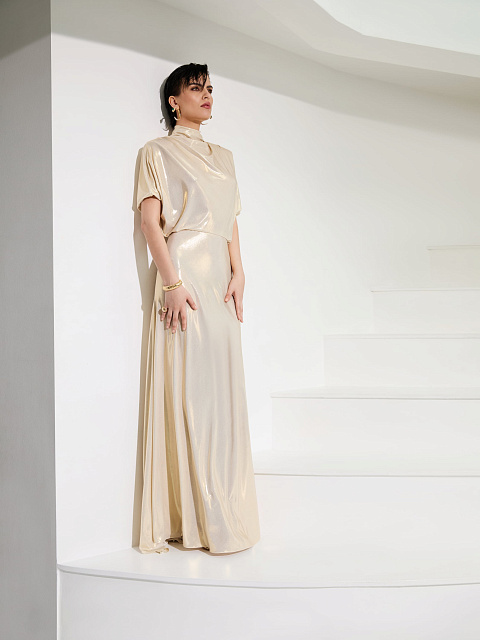 Maxi dress with draping, 2 Maxi dress with draping, 2