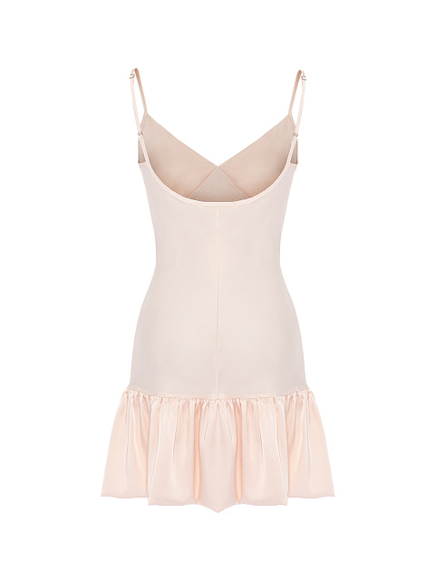 Light Pink Ruffle Mini Dress, 2 Light Pink Ruffle Mini Dress, 2