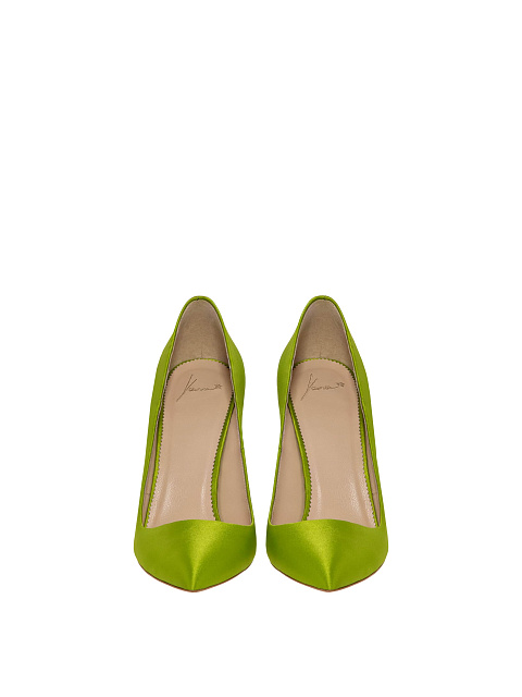 Light Green Silk Pumps, 2
