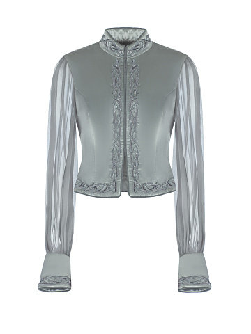 Grey Velvet Jacket, 1