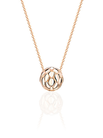 Rose gold pendant necklace, 1