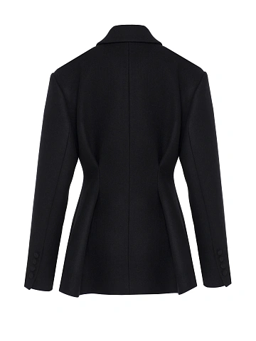 Black Short Wool Coat, 2