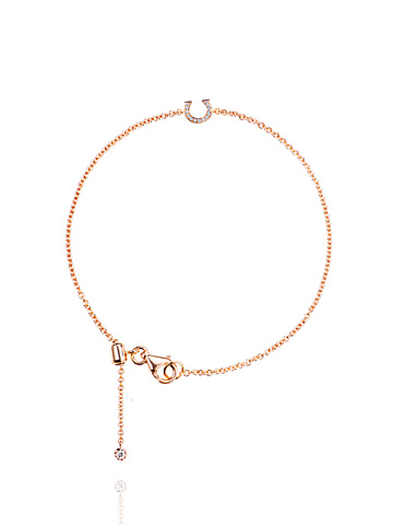 Rose Gold & Diamonds Letter "C" Bracelet, 1