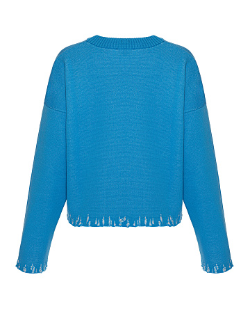 Bright Blue "No Drama Club" Sweater, 2