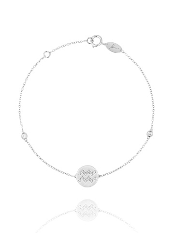 White Gold & Diamonds "Aquarius" Bracelet, 1