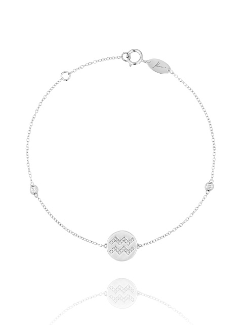 White Gold & Diamonds "Aquarius" Bracelet, 1