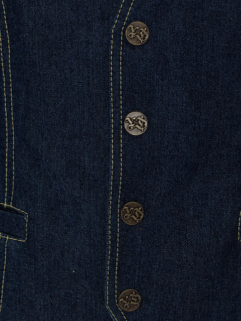 Blue Denim Vest, 3 Blue Denim Vest, 3