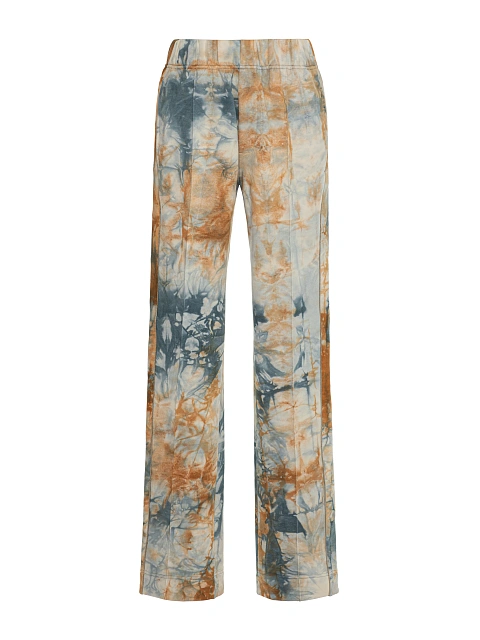 Blue & Beige Embroidered Tie-dye Cotton Tracksuit, 3 Blue & Beige Embroidered Tie-dye Cotton Tracksuit, 3