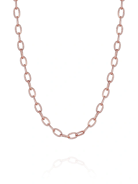 Gold-plated silver chain necklace, 1