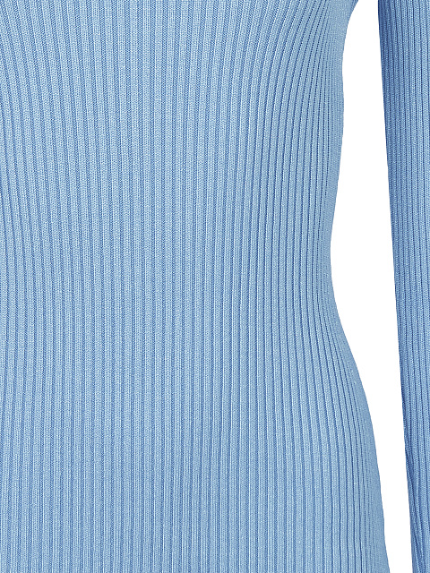 Light Blue Rib Knit Turtleneck Mini Dress, 3 Light Blue Rib Knit Turtleneck Mini Dress, 3