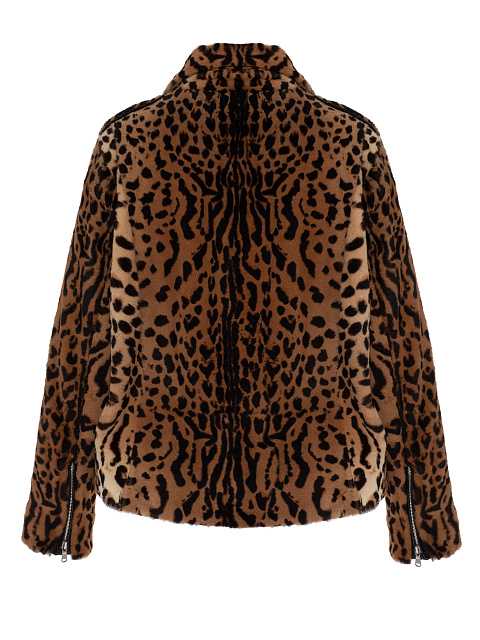 Leopard Kangaroo Fur Jacket, 2