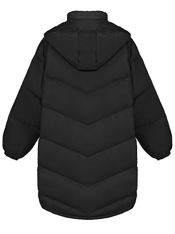 Black Oversized Puffer Jacket, 2